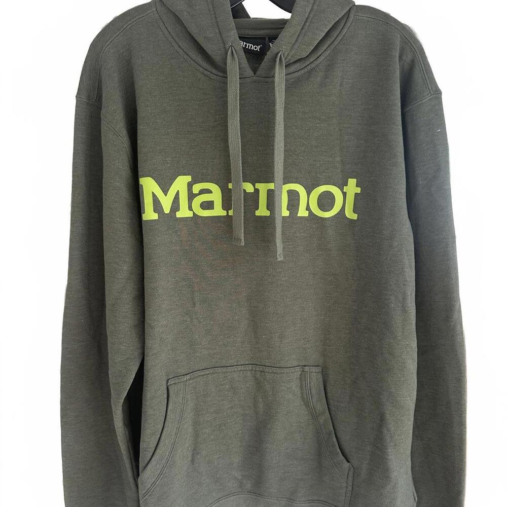Marmot Men's Hoodie Sweatshirt Green Olive - XXL